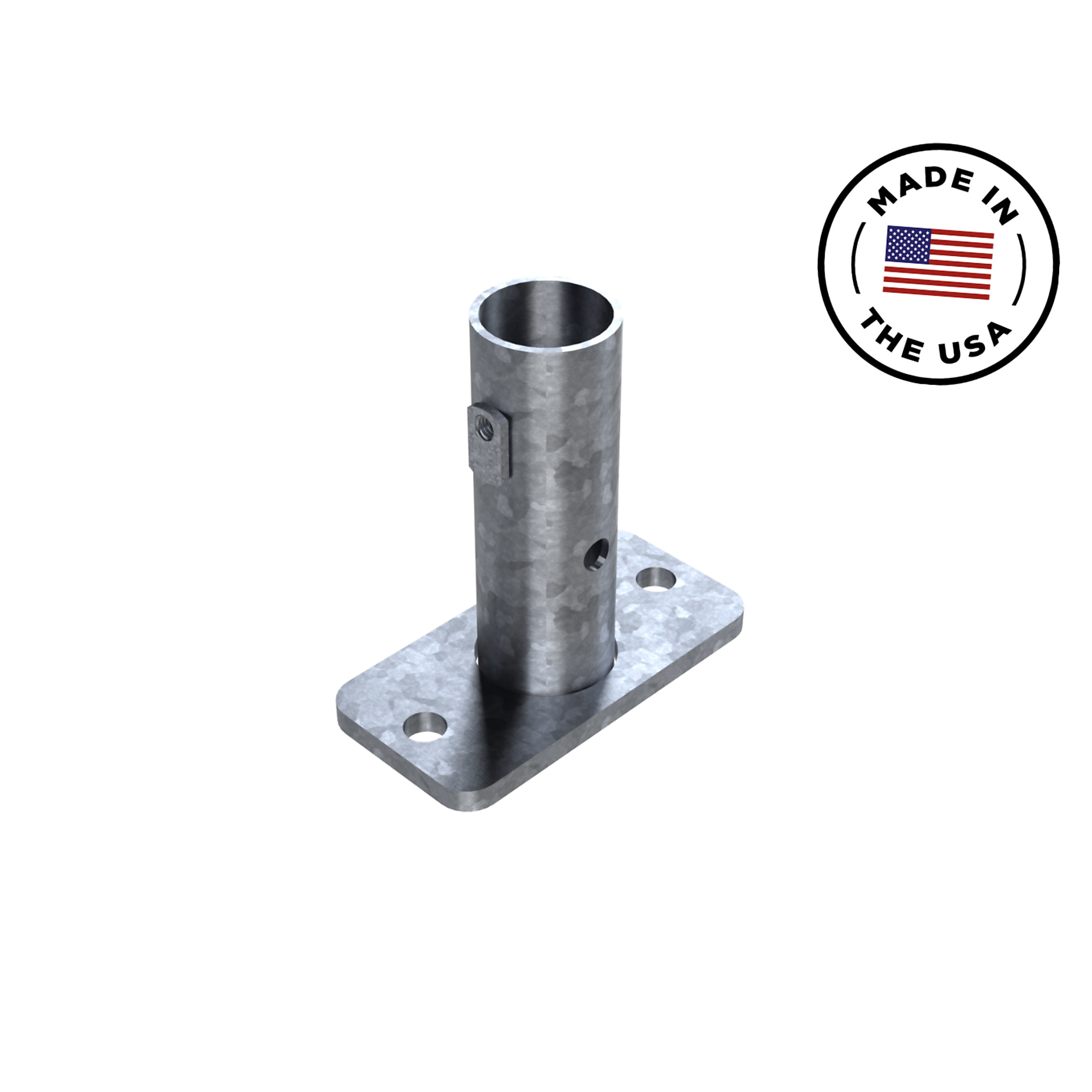 Safety Rail Company, PERMANENT MOUNT -SINGLE GALV, OSHA Compliant, Made in USA, Model# 400284